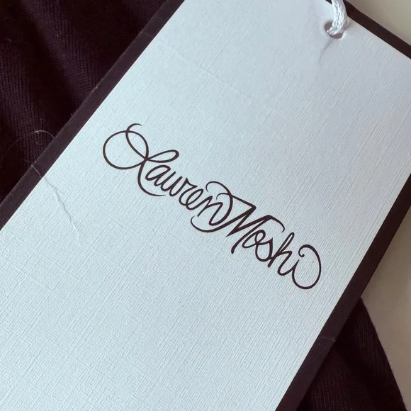 Lauren Moshi Black Maxi Dress with Pink Lips - Picture 9 of 10